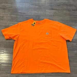 NWT Carhartt men’s pocket tee orange size 4XL